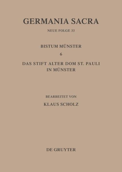 Produktbild: Die Bist&uuml;mer der Kirchenprovinz K&ouml;ln. Das Bistum M&uuml;nster 6. Das Stift Alter Dom St. Pauli in M&uuml;nster