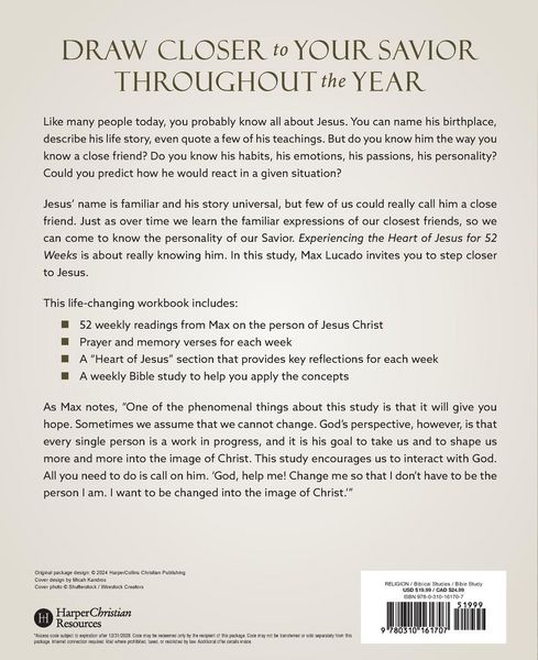 Produktbild: The Experiencing the Heart of Jesus for 52 Weeks Revised and Updated