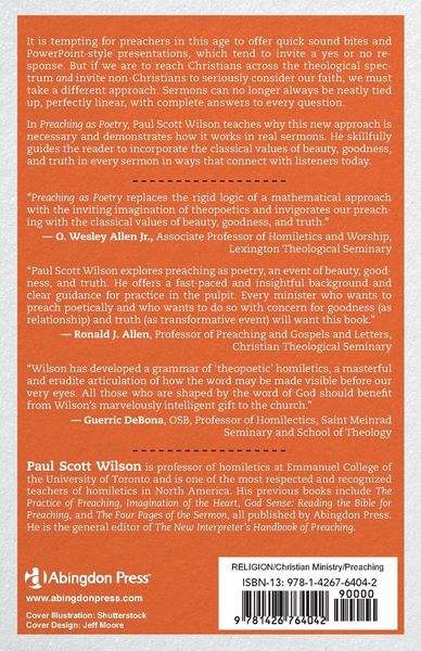 Produktbild: Preaching as Poetry