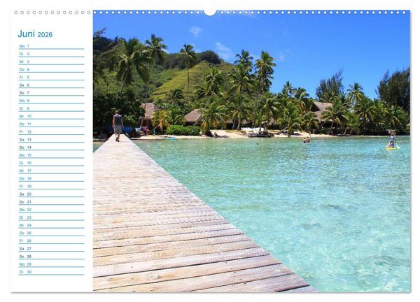 Produktbild: Franz&ouml;sisch-Polynesien - Trauminseln im S&uuml;dpazifik (Wandkalender 2026 DIN A2 quer), CALVENDO Monatskalender