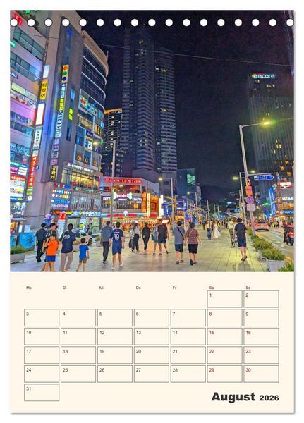 Produktbild: Busan - Eine Reise durch das Herz der K&uuml;stenstadt (Tischkalender 2026 DIN A5 hoch), CALVENDO Monatskalender