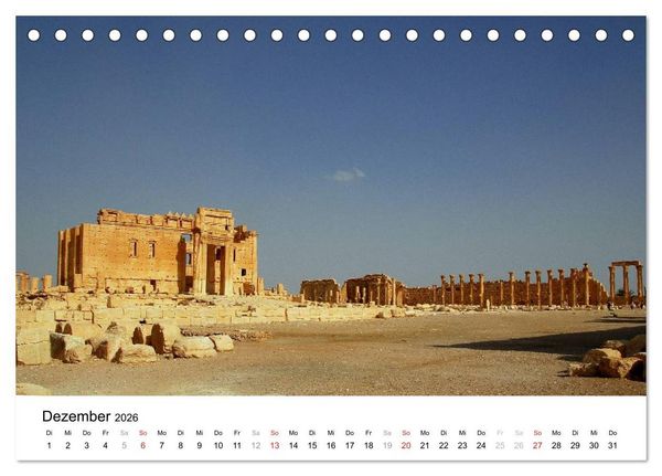 Produktbild: Syrien - verlorene Sch&auml;tze (Tischkalender 2026 DIN A5 quer), CALVENDO Monatskalender