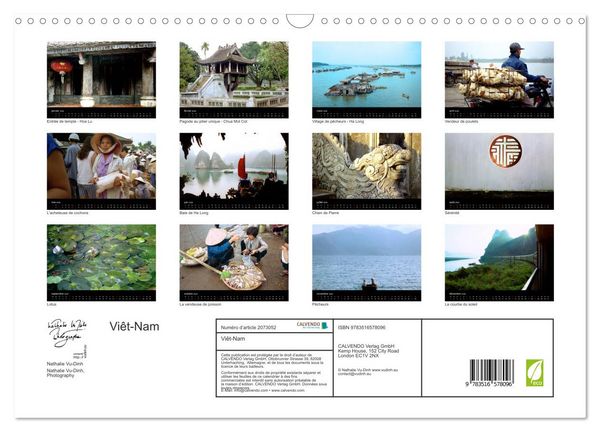 Produktbild: Vi&ecirc;t-Nam (Calendrier mural 2026 DIN A3 vertical), CALVENDO calendrier mensuel