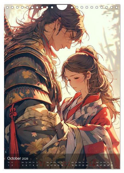 Produktbild: Her Love, His Life and Anime (Wall Calendar 2026 DIN A4 portrait), CALVENDO 12 Month Wall Calendar