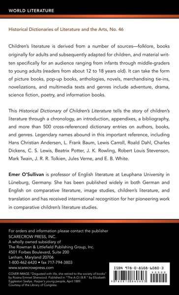 Produktbild: Historical Dictionary of Children's Literature