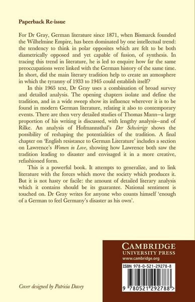 Produktbild: The German Tradition in Literature 1871 1945