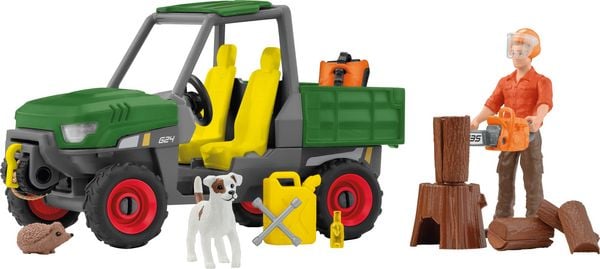 schleich Farm World Waldbauer mit Fahrzeug