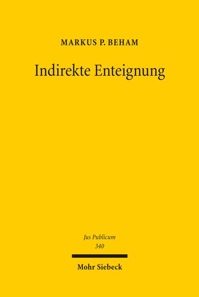 Produktbild: Indirekte Enteignung