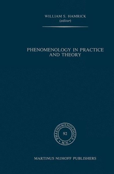 Produktbild: Phenomenology in Practice and Theory