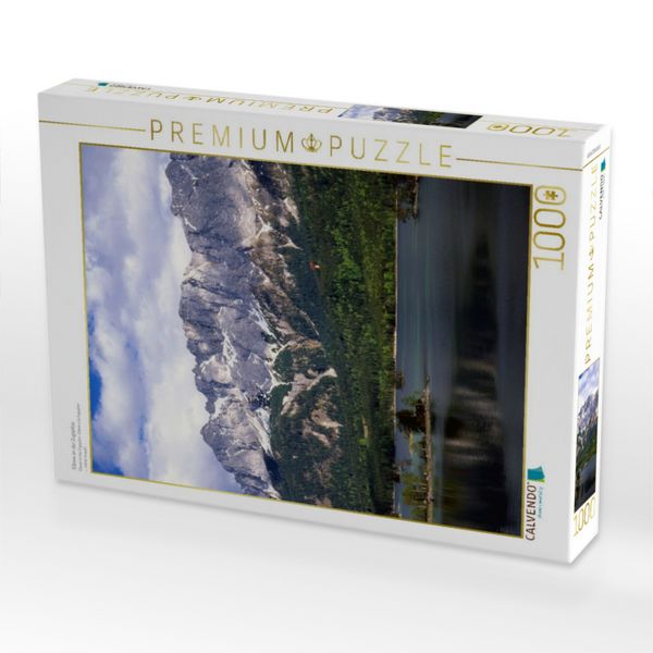 Produktbild: CALVENDO Puzzle Eibsee an der Zugspitze | 1000 Teile Lege-Gr&ouml;&szlig;e 64x48cm Foto-Puzzle f&uuml;r gl&uuml;ckliche Stunden