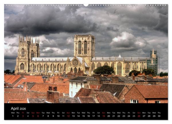 Produktbild: Anglican Cathedrals (High Quality Premium Wall Calendar 2026 DIN A2 landscape),CALVENDO 12 Month Wall Calendar