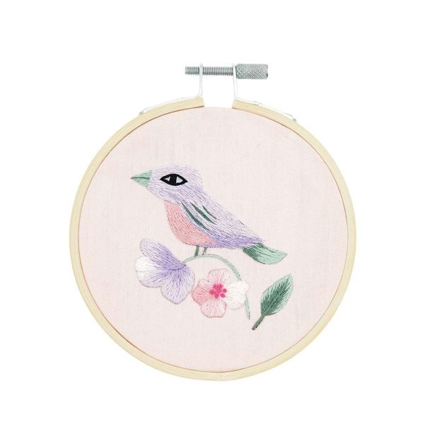 Stickpackung Vorgezeichnet, Vogel, Ø10cm