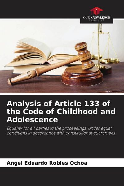 Produktbild: Analysis of Article 133 of the Code of Childhood and Adolescence