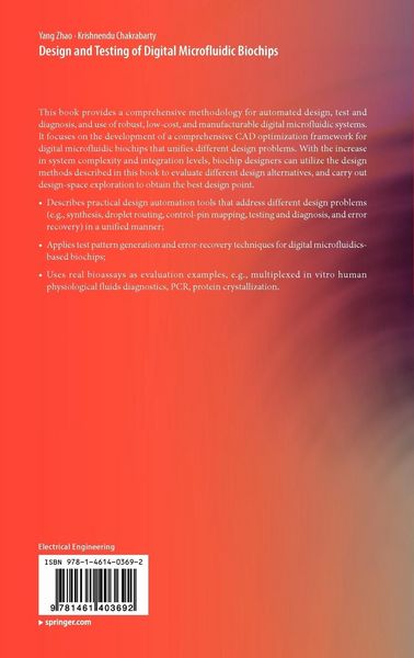 Produktbild: Design and Testing of Digital Microfluidic Biochips