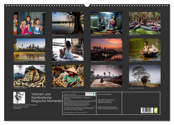 Produktbild: Vietnam und Kambodscha - Magische Momente. (Wandkalender 2026 DIN A2 quer), CALVENDO Monatskalender