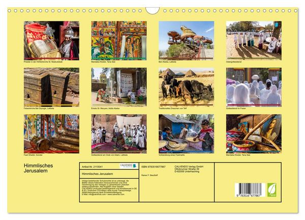 Produktbild: Himmlisches Jerusalem (Wandkalender 2026 DIN A3 quer), CALVENDO Monatskalender