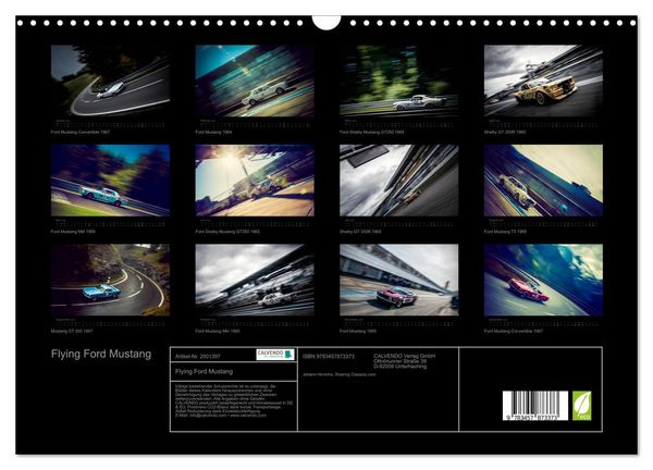 Produktbild: Flying Ford Mustang (Wandkalender 2026 DIN A3 quer), CALVENDO Monatskalender