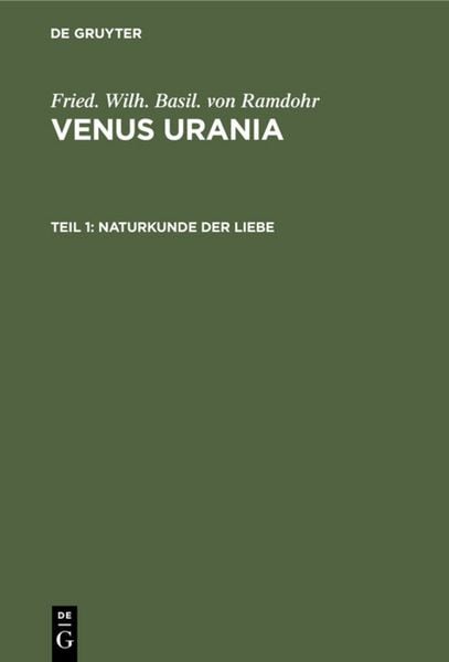 Produktbild: Naturkunde der Liebe