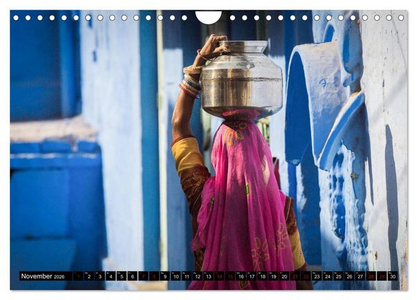 Produktbild: Indien - im Meer der Farben (Wandkalender 2026 DIN A4 quer), CALVENDO Monatskalender