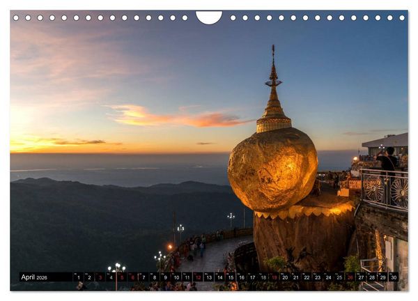 Produktbild: Myanmar - Burma (Wandkalender 2026 DIN A4 quer), CALVENDO Monatskalender