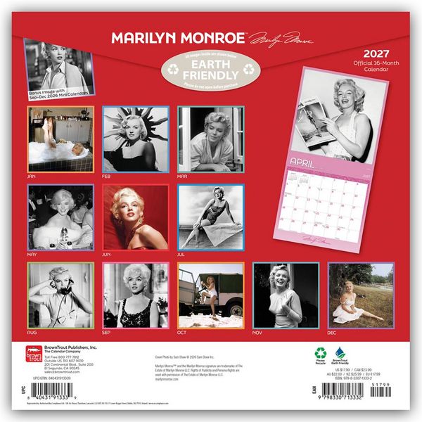Produktbild: Marilyn Monroe 2027&ndash; 16-Monatskalender