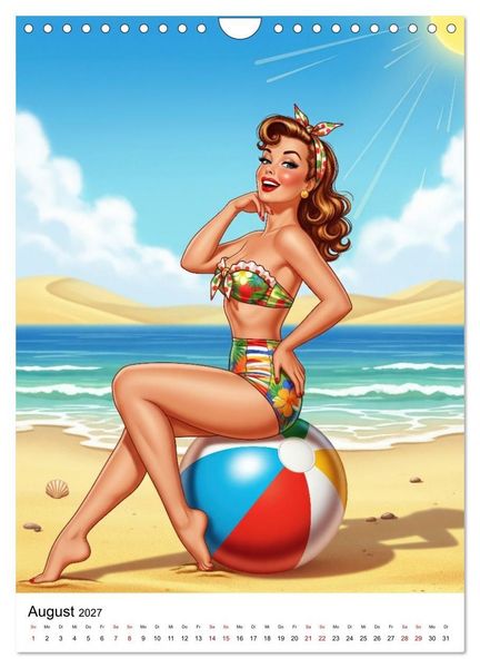 Produktbild: Charme & Kurven: Die Pin-ups der Golden 50s (Wandkalender 2027 DIN A4 hoch), CALVENDO Monatskalender