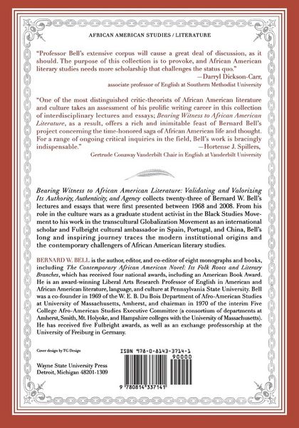 Produktbild: Bearing Witness to African American Literature