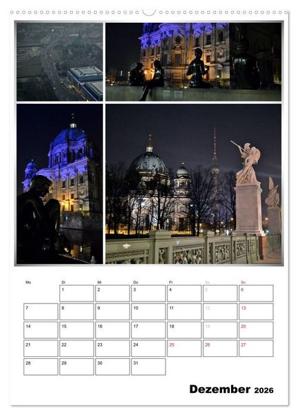 Produktbild: BERLIN / Planer (hochwertiger Premium Wandkalender 2026 DIN A2 hoch), Kunstdruck in Hochglanz