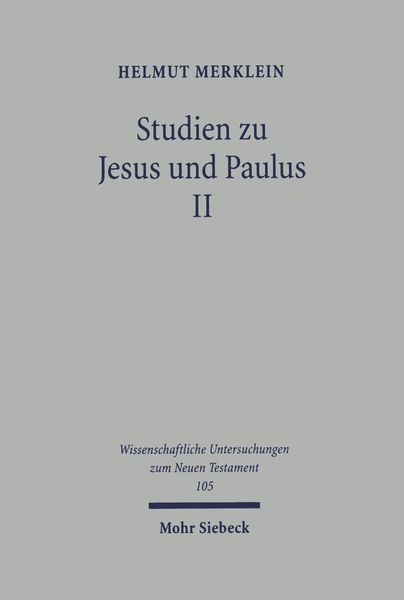 Produktbild: Studien zu Jesus und Paulus II
