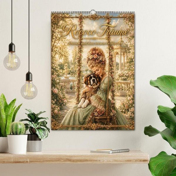 Produktbild: Rococo Tr&auml;ume (Wandkalender 2027 DIN A2 hoch), CALVENDO Monatskalender