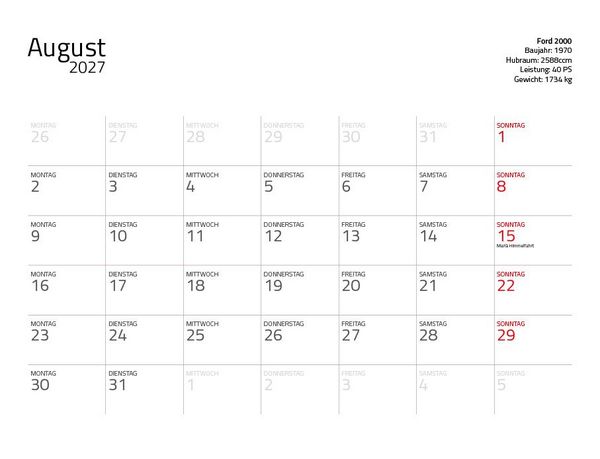 Produktbild: Traktor Klassiker 2027 &ndash; Eintragkalender