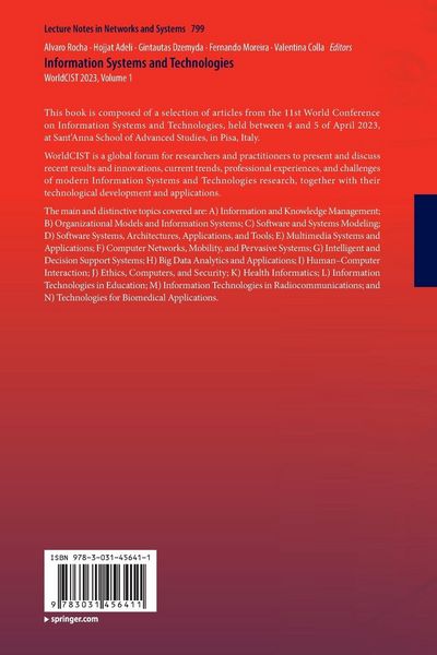 Produktbild: Information Systems and Technologies