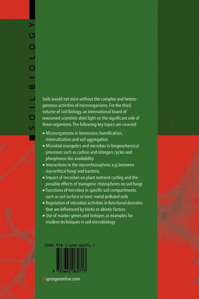 Produktbild: Microorganisms in Soils: Roles in Genesis and Functions