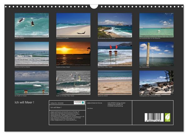 Produktbild: Ich will Meer ! (Wandkalender 2026 DIN A3 quer), CALVENDO Monatskalender