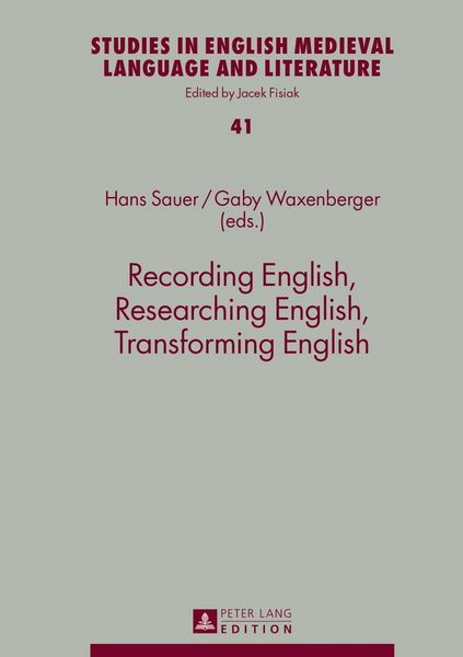 Produktbild: Recording English, Researching English, Transforming English