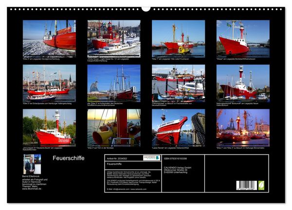 Produktbild: Feuerschiffe (Wandkalender 2026 DIN A2 quer), CALVENDO Monatskalender