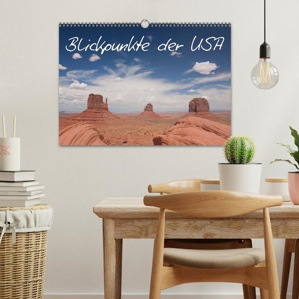 Produktbild: Blickpunkte der USA (Wandkalender 2026 DIN A3 quer), CALVENDO Monatskalender