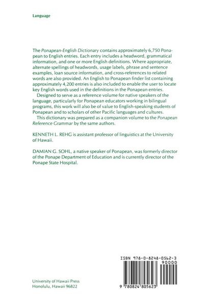 Produktbild: Ponapean-English Dictionary