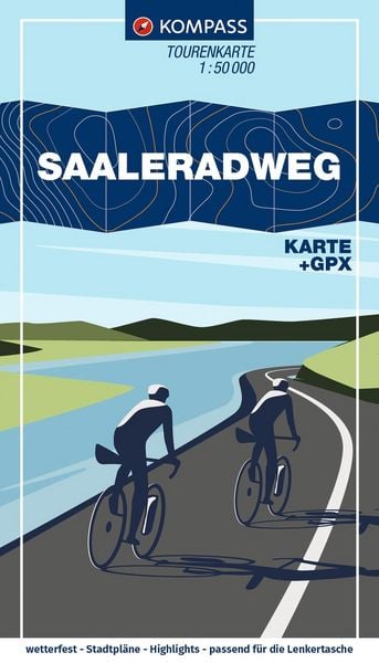 KOMPASS Fahrrad-Tourenkarte Saaleradweg - Von Münchberg nach Schönebeck (Elbe) 1:50.000, Sonstige von , Kompass-Karten, 978-3-99154-186-8