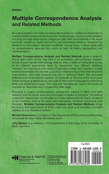 Produktbild: Multiple Correspondence Analysis and Related Methods