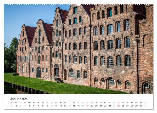 Produktbild: L&uuml;beck - Das Tor zur Ostsee (hochwertiger Premium Wandkalender 2026 DIN A2 quer), Kunstdruck in Hochglanz