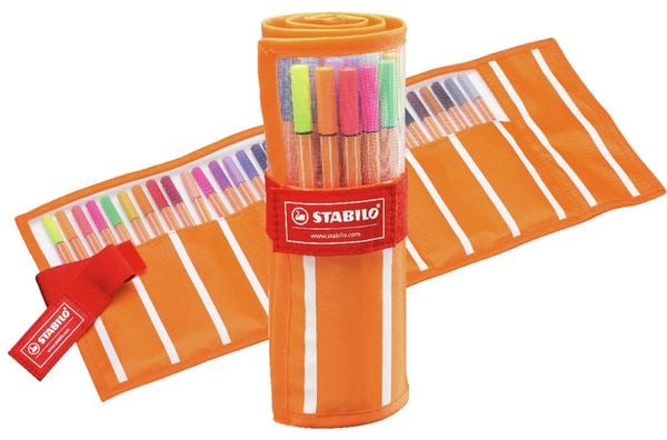 Produktbild: STABILO Fineliner -   point 88 - 30er Rollerset - mit 30 verschiedenen Farben