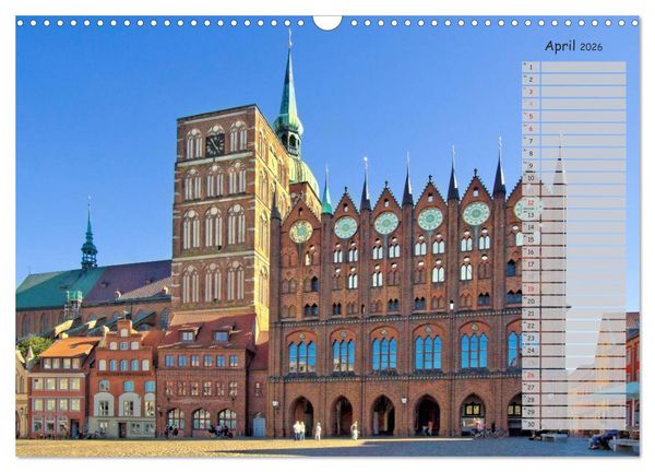 Produktbild: Stralsund. Das Tor zur Insel R&uuml;gen (Wandkalender 2026 DIN A3 quer), CALVENDO Monatskalender