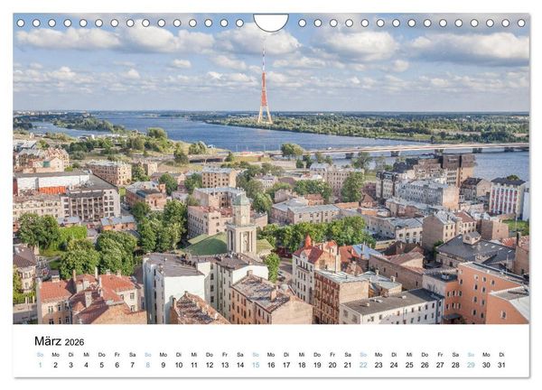 Produktbild: Riga - Metropole des Baltikums (Wandkalender 2026 DIN A4 quer), CALVENDO Monatskalender