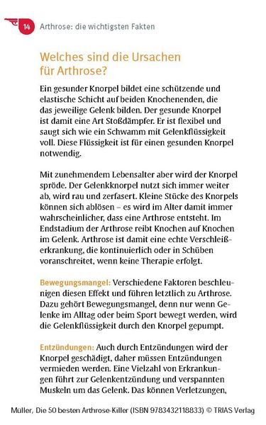 Produktbild: Die 50 besten Arthrose-Killer