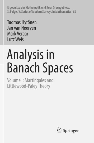 Produktbild: Analysis in Banach Spaces
