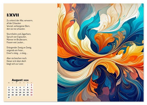 Produktbild: Orpheus' Leier (hochwertiger Premium Wandkalender 2026 DIN A2 quer), Kunstdruck in Hochglanz