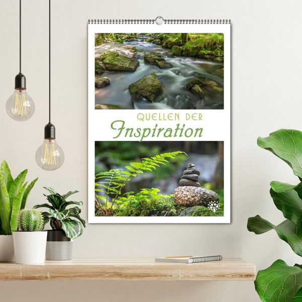 Produktbild: Quellen der Inspiration (Wandkalender 2026 DIN A2 hoch), CALVENDO Monatskalender