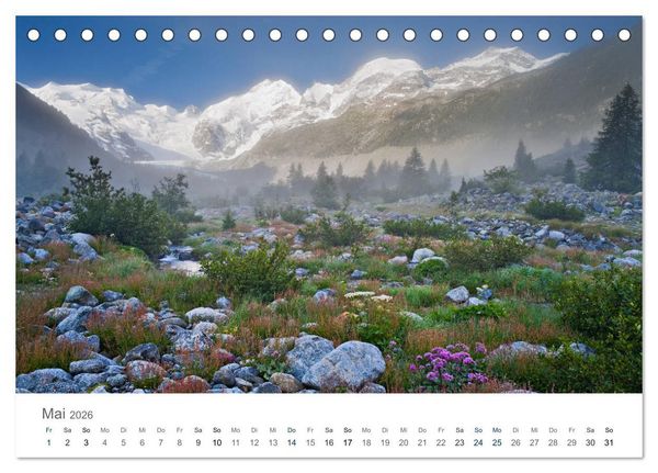 Produktbild: Die Sch&ouml;nheit der Alpen (Tischkalender 2026 DIN A5 quer), CALVENDO Monatskalender