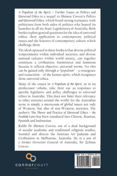 Produktbild: A Populism Of The Spirit - Further Essays in Politics and Universal Ethics